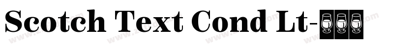Scotch Text Cond Lt字体转换